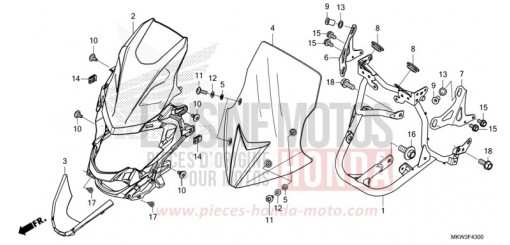 CAPOT AVANT NC750XDM de 2021